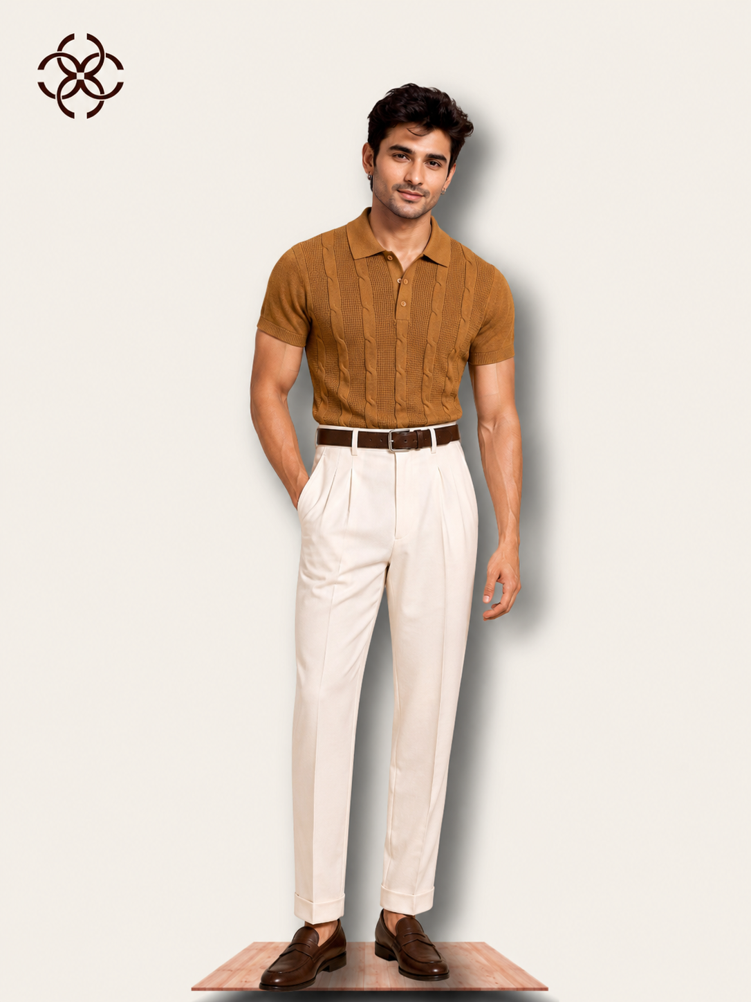 The Amalfi Umber polo
